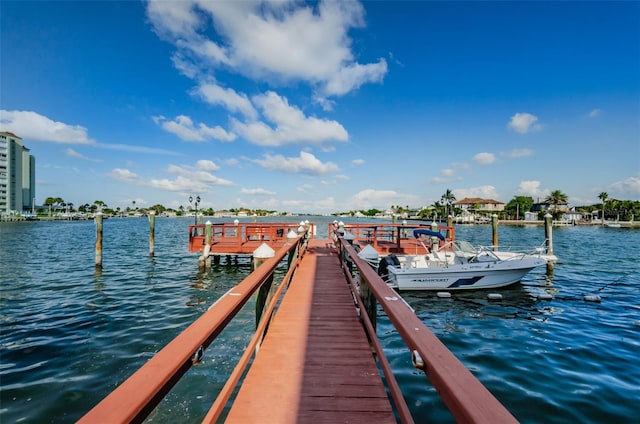 6201 2nd St E Unit 89, St Pete Beach, FL 33706 - dock area with a water view