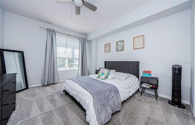 700 S Harbour Island Blvd Unit 404, Tampa, FL 33602 - bedroom with light colored carpet, a ceiling fan, and baseboards