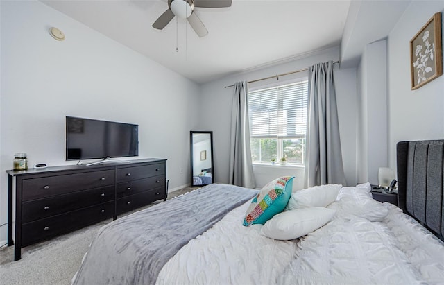 700 S Harbour Island Blvd Unit 404, Tampa, FL 33602 - carpeted bedroom featuring lofted ceiling and a ceiling fan