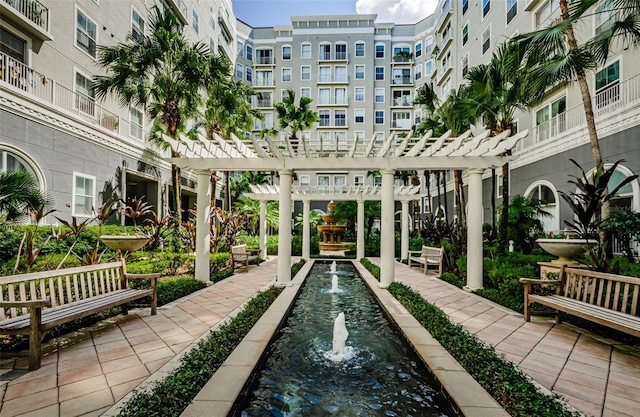 700 S Harbour Island Blvd Unit 404, Tampa, FL 33602 - view of property's community with a pergola