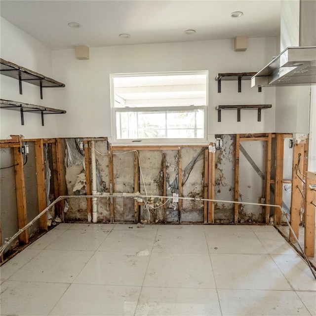 view of storage area