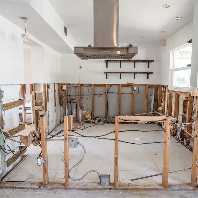 miscellaneous room with visible vents