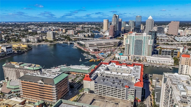 700 S Harbour Island Blvd Unit 240, Tampa, FL 33602 - aerial view with a view of city and a water view