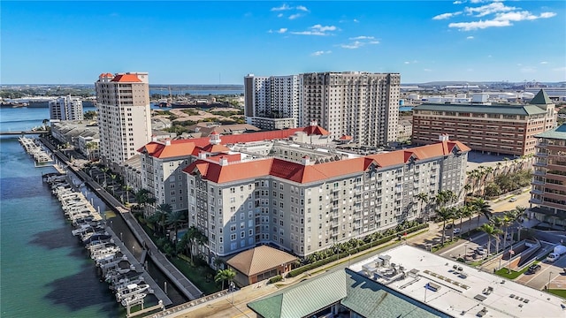 700 S Harbour Island Blvd Unit 240, Tampa, FL 33602 - bird's eye view with a city view and a water view