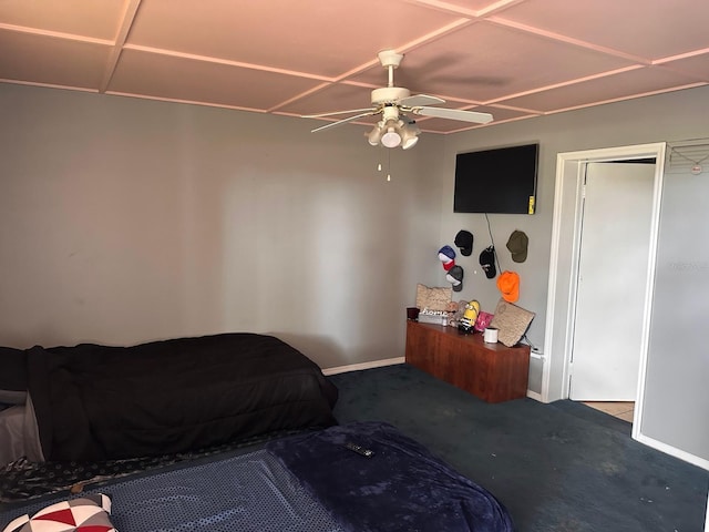 5562 S US-301, Bushnell, FL 33513 - bedroom with baseboards and a ceiling fan