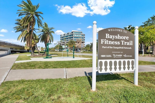 1301 S Howard Ave Unit B24, Tampa, FL 33606 - community / neighborhood sign featuring a yard