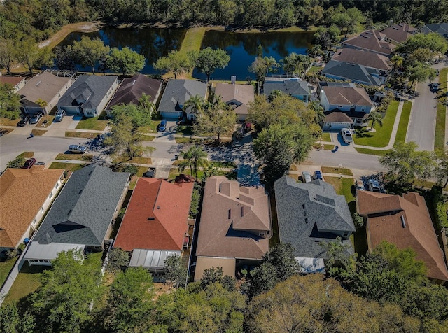 15925 Pond Rush Ct, Land O Lakes, FL 34638 - aerial view of residential area with a large body of water