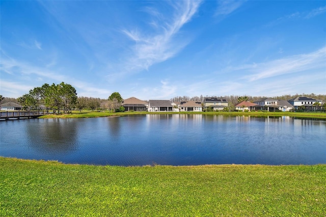 water view with a residential view