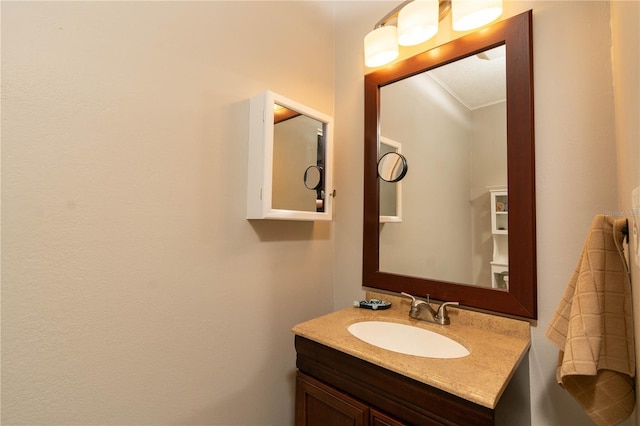 9870 36th Way N, Pinellas Park, FL 33782 - bathroom with crown molding and vanity