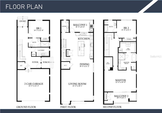 4509 W N A St Unit 1, Tampa, FL 33609 - room layout
