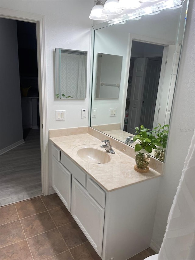 2327 Shirecrest Cove Way, Lutz, FL 33558 - bathroom featuring vanity and tile patterned flooring