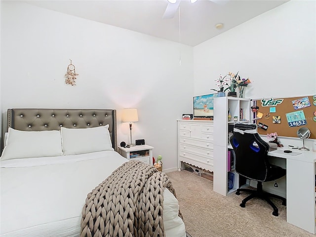 2327 Shirecrest Cove Way, Lutz, FL 33558 - bedroom featuring carpet floors, a desk, and ceiling fan