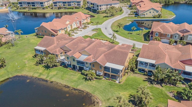 16 Franklin Ct S Unit A, Saint Petersburg, FL 33711 - bird's eye view with a water view and a residential view