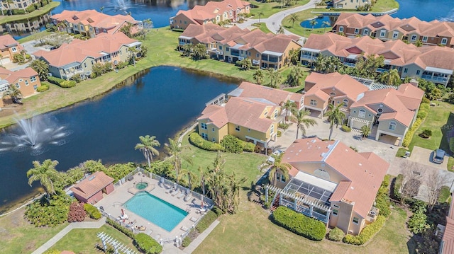 16 Franklin Ct S Unit A, Saint Petersburg, FL 33711 - drone / aerial view with a water view and a residential view