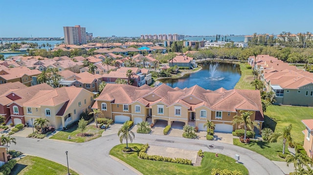 16 Franklin Ct S Unit A, Saint Petersburg, FL 33711 - drone / aerial view with a water view and a residential view