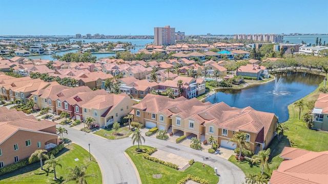 16 Franklin Ct S Unit A, Saint Petersburg, FL 33711 - drone / aerial view featuring a water view and a residential view