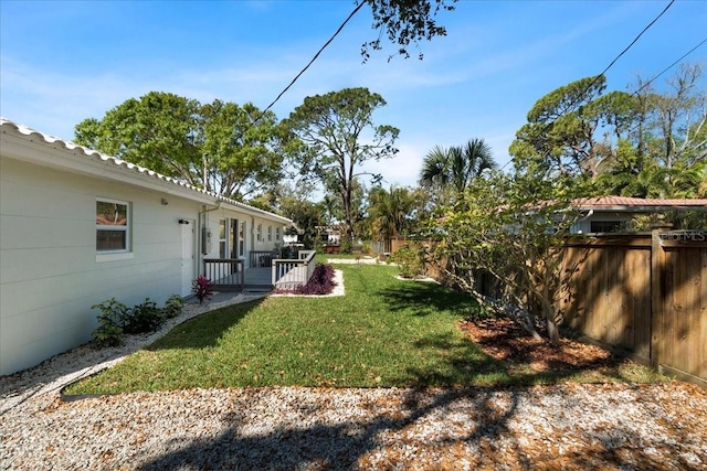 6531 2nd Ave N, Saint Petersburg, FL 33710 - view of yard featuring fence
