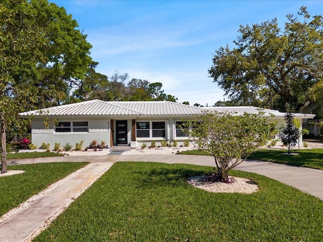 6531 2nd Ave N, Saint Petersburg, FL 33710 - ranch-style home with stucco siding and a front lawn