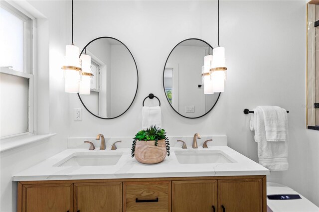 6531 2nd Ave N, Saint Petersburg, FL 33710 - bathroom with a sink and double vanity