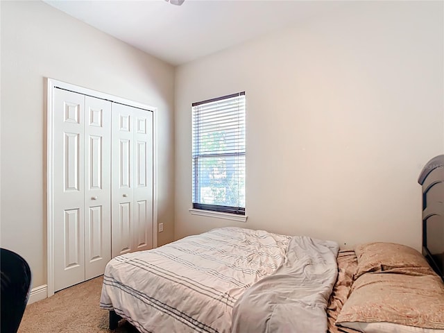 5235 SE 91st St, Ocala, FL 34480 - bedroom with light colored carpet and a closet