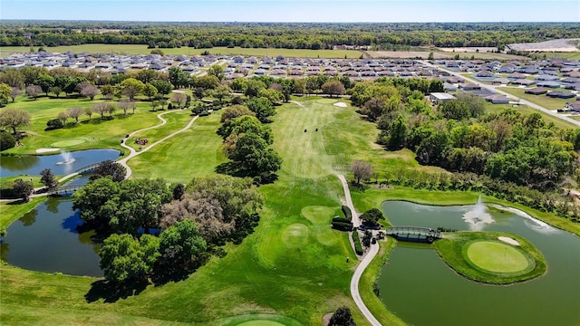 5235 SE 91st St, Ocala, FL 34480 - aerial view featuring golf course view, a water view, and a residential view