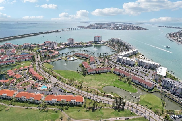 6277 Bahia Del Mar Blvd Unit 210, Saint Petersburg, FL 33715 - aerial overview of property's location with a large body of water, apartment complex / building, and a local golf course