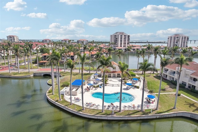 6277 Bahia Del Mar Blvd Unit 210, Saint Petersburg, FL 33715 - community pool with a water view and a patio area