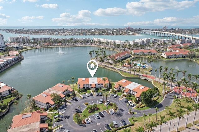 6277 Bahia Del Mar Blvd Unit 210, Saint Petersburg, FL 33715 - aerial overview of property's location featuring a large body of water and nearby urban area