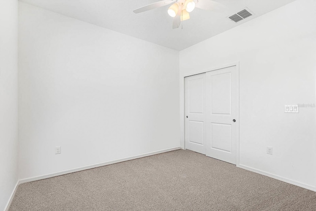 14180 Samoa Hill Ct, Riverview, FL 33569 - unfurnished room featuring light carpet, ceiling fan, and baseboards