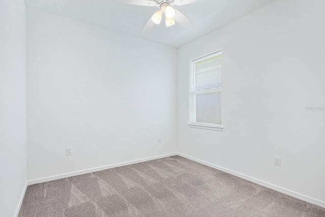14180 Samoa Hill Ct, Riverview, FL 33569 - unfurnished room with carpet, baseboards, and a ceiling fan