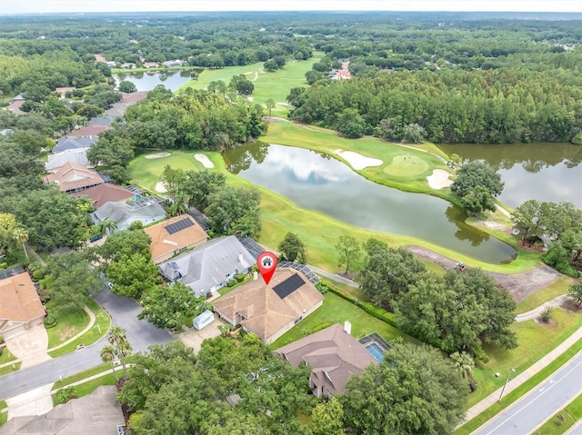 17503 Edinburgh Dr, Tampa, FL 33647 - aerial view with view of golf course and a water view