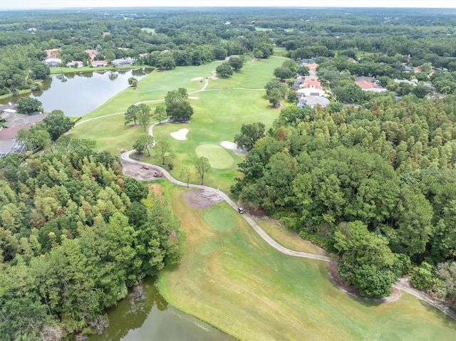 17503 Edinburgh Dr, Tampa, FL 33647 - drone / aerial view with view of golf course and a water view