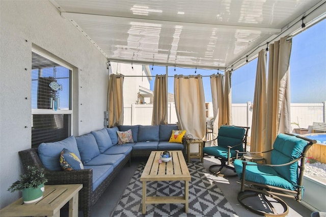 view of sunroom / solarium
