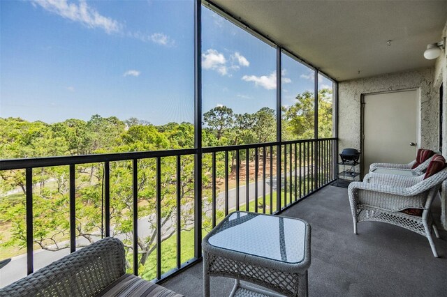 view of sunroom / solarium