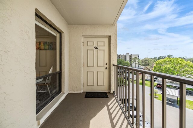 view of balcony
