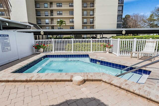 view of pool