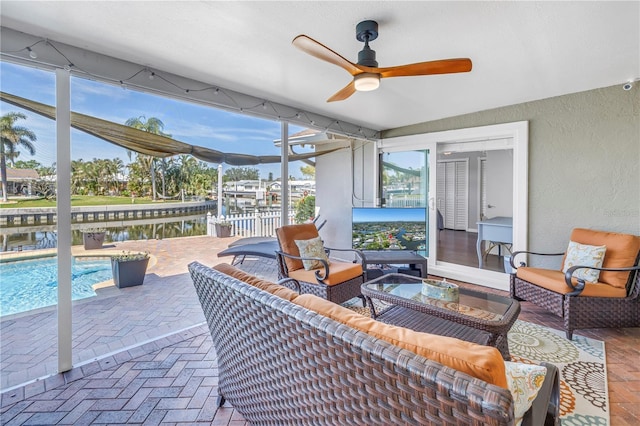 view of sunroom / solarium
