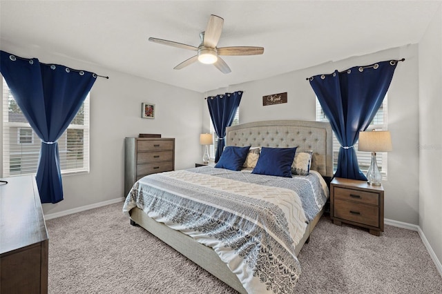 2760 Scarlet Bay Pl, Brandon, FL 33510 - carpeted bedroom featuring baseboards and a ceiling fan