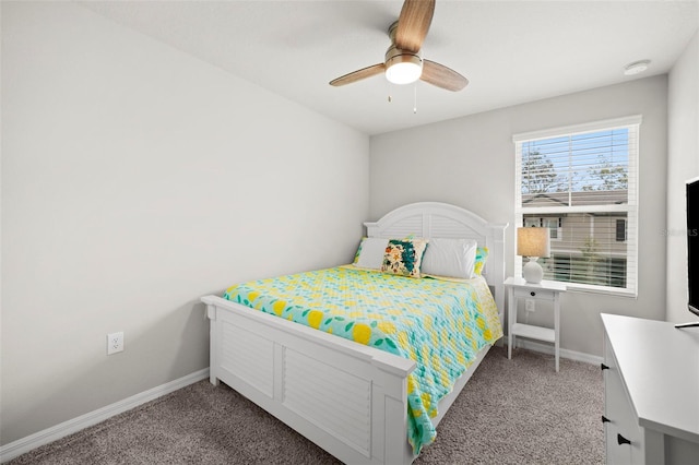 2760 Scarlet Bay Pl, Brandon, FL 33510 - bedroom featuring baseboards, carpet floors, and a ceiling fan
