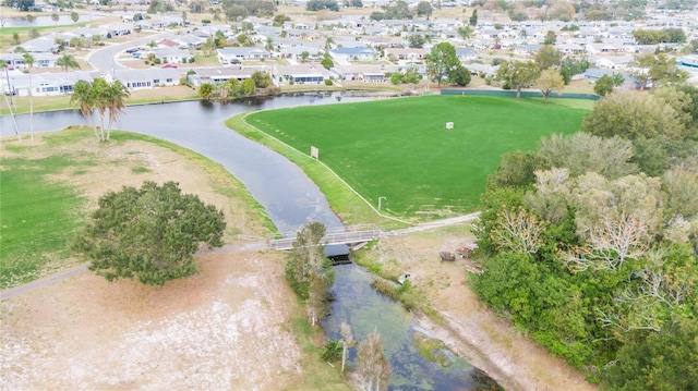 2007 E View Dr, Sun City Center, FL 33573 - drone / aerial view featuring a residential view and a water view