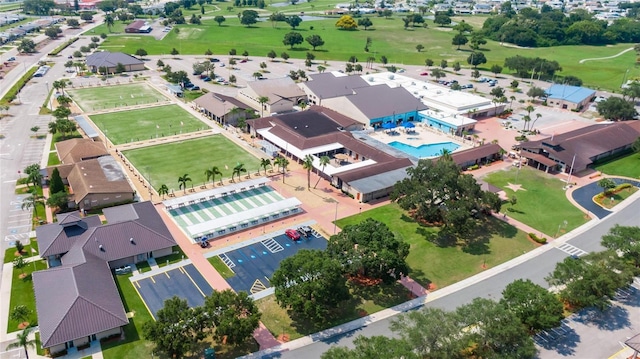 2007 E View Dr, Sun City Center, FL 33573 - aerial view featuring view of golf course
