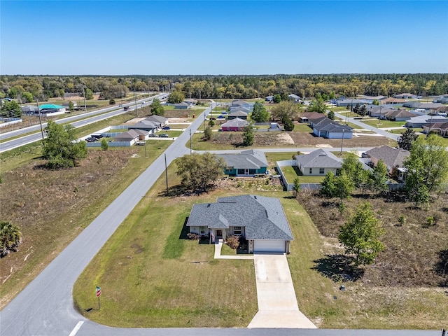 birds eye view of property featuring a residential view