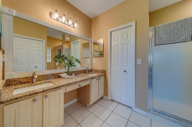 19829 Gulf Blvd Unit 601, Indian Shores, FL 33785 - full bath featuring a sink, a closet, and tile patterned floors