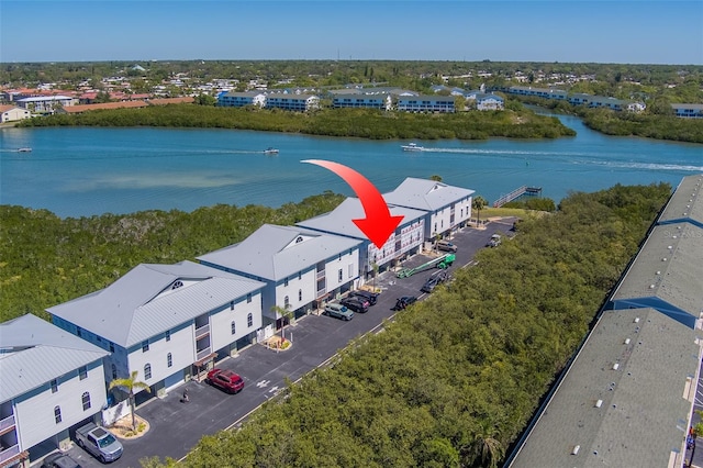 19829 Gulf Blvd Unit 601, Indian Shores, FL 33785 - aerial view with a water view