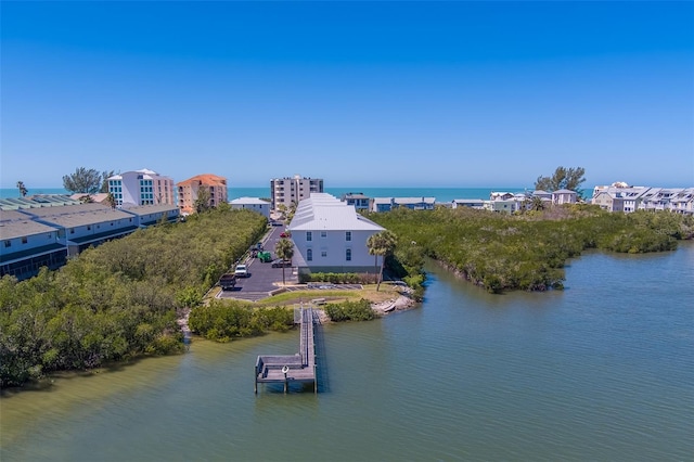 19829 Gulf Blvd Unit 601, Indian Shores, FL 33785 - aerial view featuring a water view