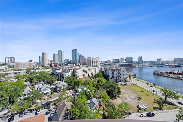 345 Bayshore Blvd Unit 1502, Tampa, FL 33606 - drone / aerial view featuring a city view and a water view