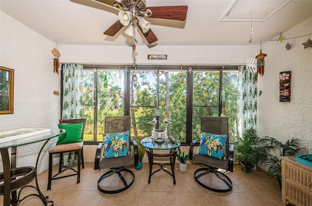 view of sunroom