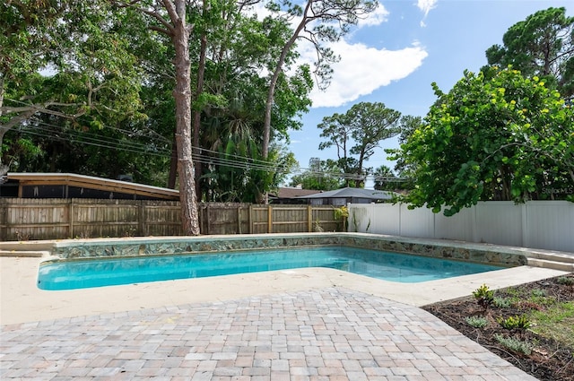 1320 Coral Way S, Saint Petersburg, FL 33705 - view of pool featuring a fenced backyard and a patio