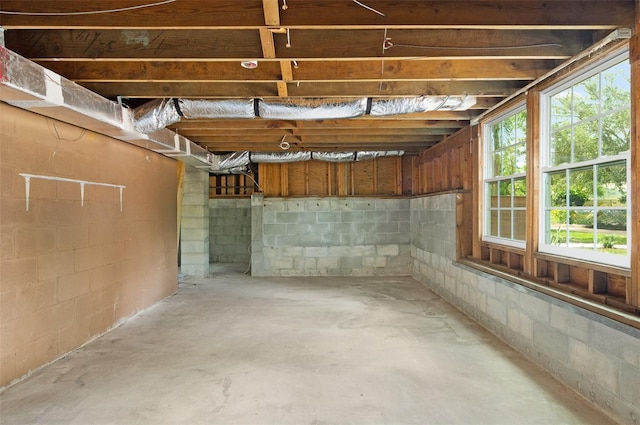 1320 Coral Way S, Saint Petersburg, FL 33705 - basement with concrete block wall