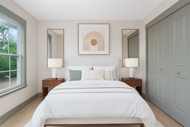 1320 Coral Way S, Saint Petersburg, FL 33705 - bedroom with light wood-style floors